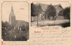 Basbeck, Kirche, Verkaufshaus P.D.Schütt, gel. 1903