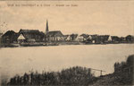 Gruß aus Oberndorf a.d. Oste, Ansicht von Süden, gel. 1913