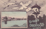 Gruss aus Oberndorf a.d.Oste,Totalansicht,gel. 1909