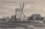Gruß aus Oberndorf Oste, Deichpartie mit Mühle,gel. 1917