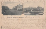 Gruss aus Warstade-Hemmoor, Bergstrasse, Cementfabrik Hemmoor, gel. 1904