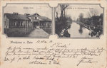 Neuhaus a.Oste, Bürger Park, Partie a.d. Brückenauer Kanal, gel. 1912