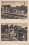 Basbeck Bahnhof, Motiv am Bahnhof, gel. 1932