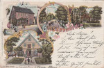 Grossenwörden, Stechmanns Hotel, Dorfstrasse, Kirche, Geschäftshaus H. Schlichtmann, gel. 1900
